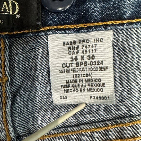 Redhead Field Pants Mens 36x30 Brush Guard Briar Jeans Outdoor Hunting Suspender - Picture 12 of 16